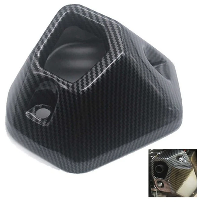Motorcycle Exhaust Pipe Decorative Cover Carbon Fiber Grain Accessories for ADV150 2019-2020 |