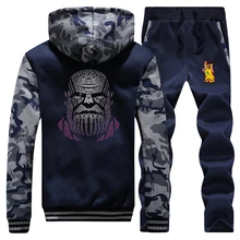 ^^Best Offers Warm Suit Men Winter Sweatshirt Hoodie+Pants 2 Piece Sets Men Thanos Hip Hop Thick Fleece Hoodies The Avengers Mens Tracksuit ^^Best Offers Warm Suit Men Winter Sweatshirt Hoodie+Pants 2 Piece Sets Men Thanos Hip Hop Thick Fleece Hoodies The Avengers Mens Tracksuit