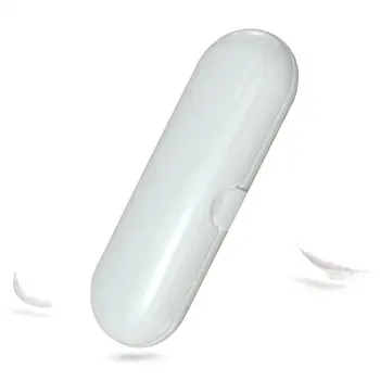 

1pc Electric Toothbrush Case Teeth Brush Box Outdoor Brush Protective Storage Camping Box Only Box White/Transparent