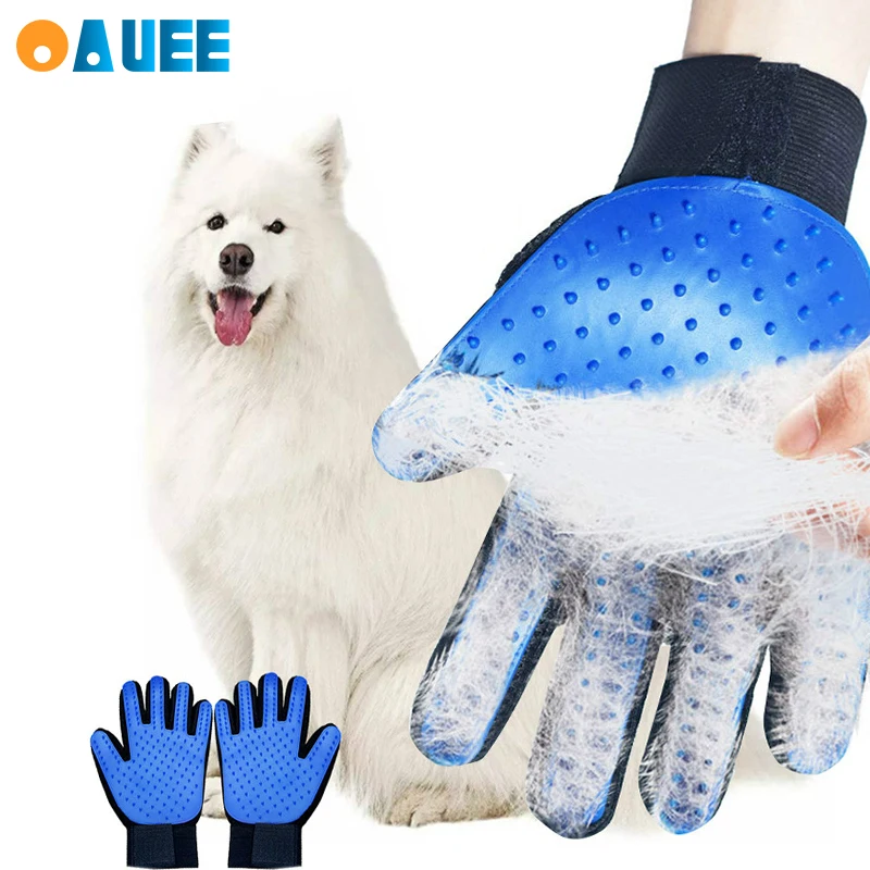 Guantes de Baño de mascotas para masaje, peine para quitar el pelo de perros y gatos, suministros para mascotas