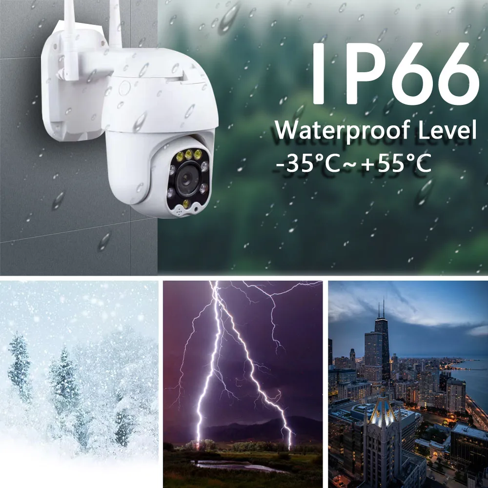 5MP Security Protection Wireless 4G SIM Card Camera Outdoor PTZ WIFI Video Surveillance Onvif IR Night Vision 30M 2.5inch Camhi