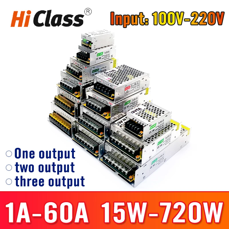 switching power supply 12v 24v Lighting Transformer AC110V-220V to DC 5V 12V 48V 24V adapter 10A 20A 30A LED Driver | Лампы и