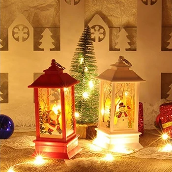 

3Pcs Christmas Lights Merry Christmas Decoration for Home Christmas Ornaments Xmas Lights Navidad Santa Claus Xmas Gifts White +