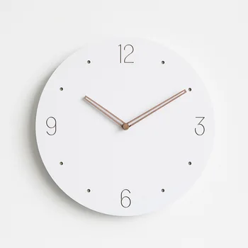 

Wall Clock Modern Minimalist Living Room Creative Nordic Simple Style Bedroom Fashion Clock Hanging Table Mute 12 Inches