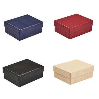 

5 pcs Rectangle Jewelry Organizer Box Paper Box Cardboard Box for Earring Bracelet Jewelry Display Gift Box 9.75x7.8x3.9cm