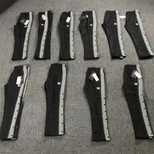 Иглы брюки зеленые/белые полоски иглы спортивные брюки мужские и женские брюки с вышивкой бабочки AWGE A$ AP ROCKY