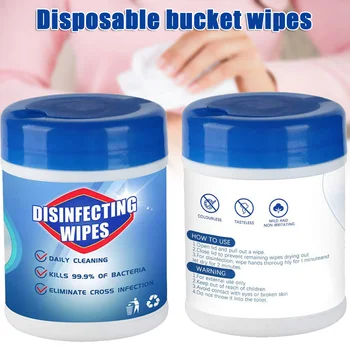 

Naturally and Skin-Friendly Wet Wipes 2020 New Professional Wipes Portable Bucket 60 Sheets NC99
