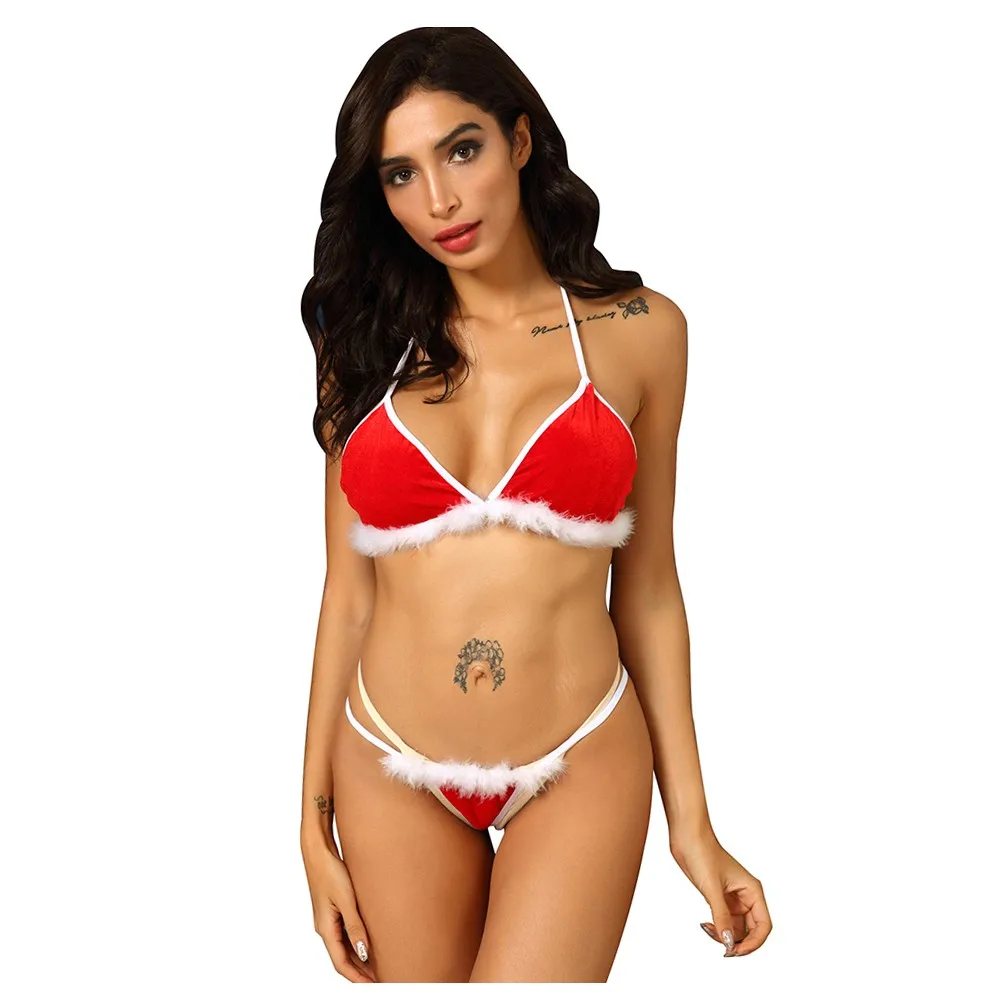 string velours femme