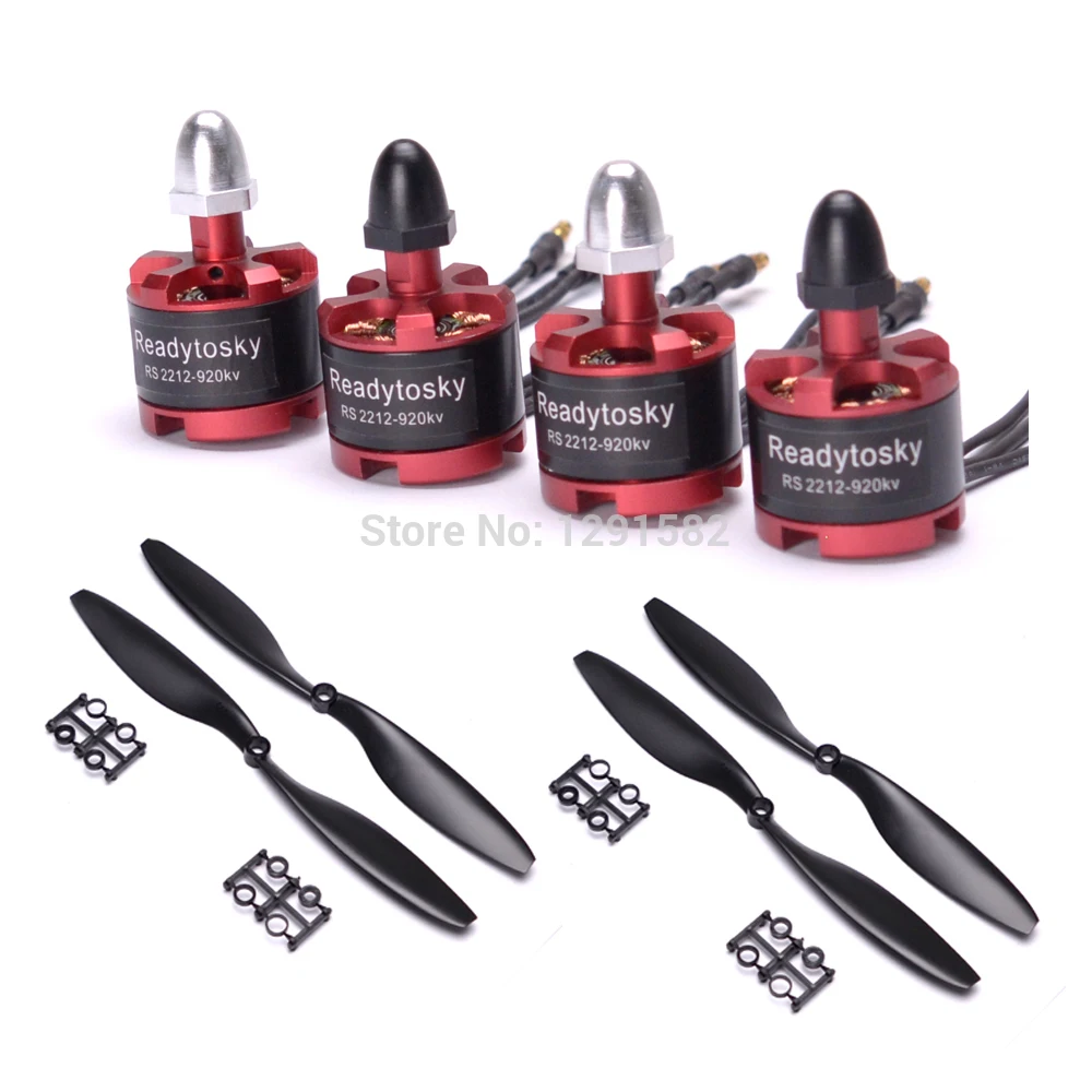 4 шт. 2212 920KV CW CCW бесщеточный двигатель 1045 Пропеллер для Phantom F450 F550 X525
