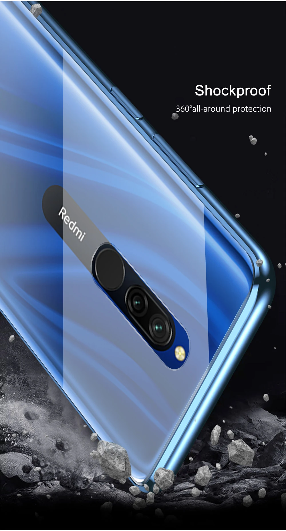 Natrberg 360 Полный Чехол для Xiaomi Redmi 8 чехол магнитный металлический двойной закаленное стекло задняя крышка Жесткий чехол для Redmi 8A 8 A Pro Чехол