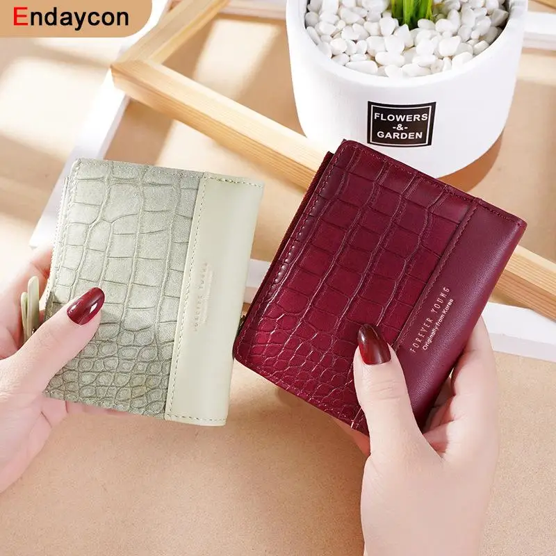 Small Wallet Card-Holder Coin-Purse Crocodile-Pattern Zipper Mini Ladies Female New-Fashion