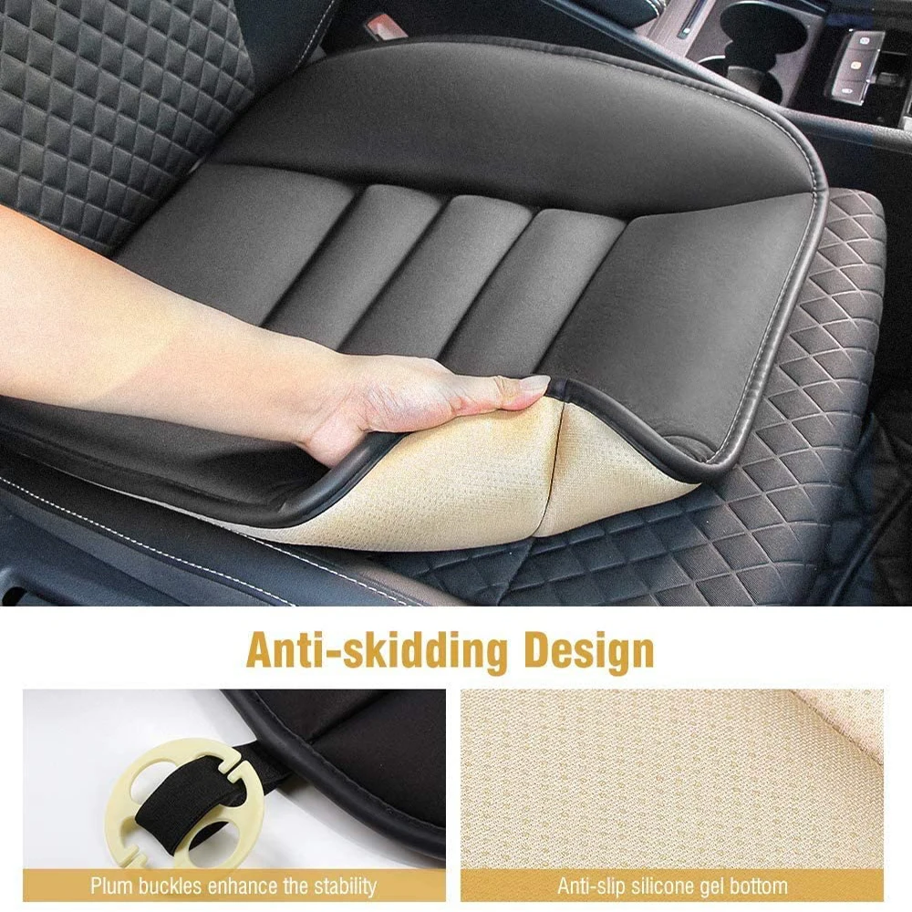 Seat Cushion, Car Seat Cushion Memory Foam Cushion Soft Driver Seat Pad, Non Slip Car Seat Protector Comfort Universal for Home