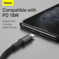 Baseus 20W PD kabel USB typu C dla iPhone 13 12 Pro Xs Max szybka ładowarka dla MacBook iPad Pro type-c przewód danych USBC 3