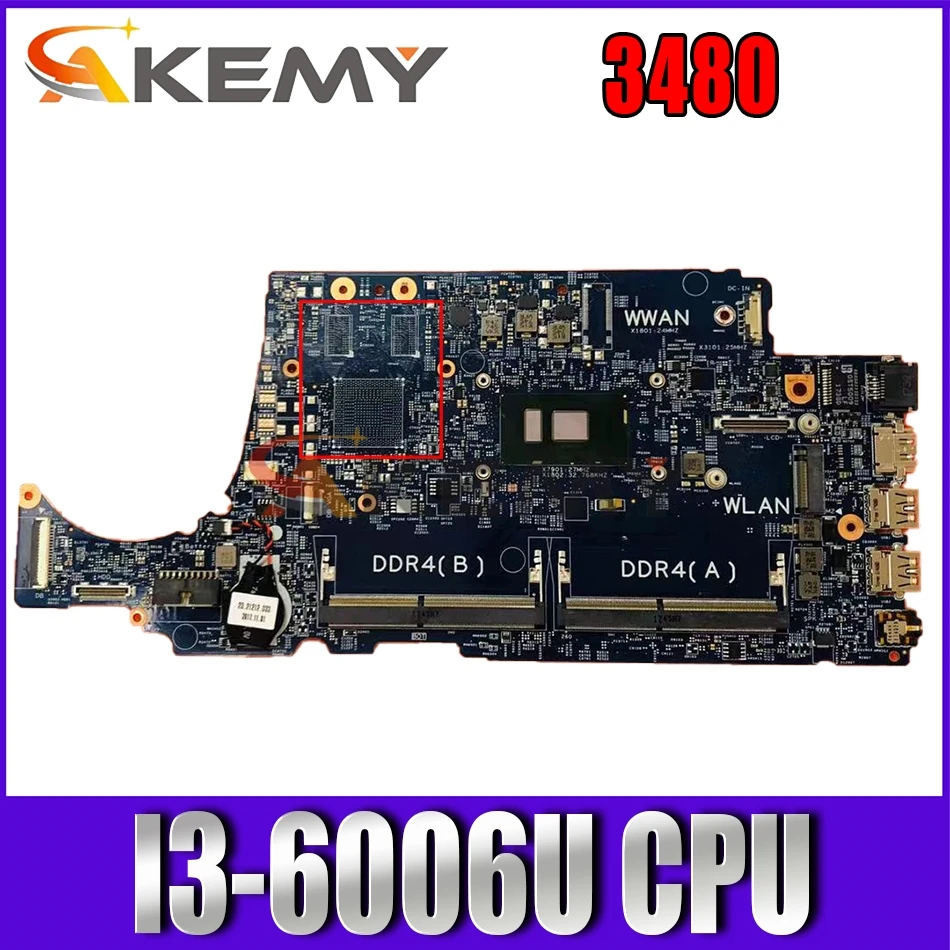 Материнская плата для ноутбука DELL Latitude 3480 Φ CPU 16852-1 0HTG87 HTG87 протестирована на 100% |