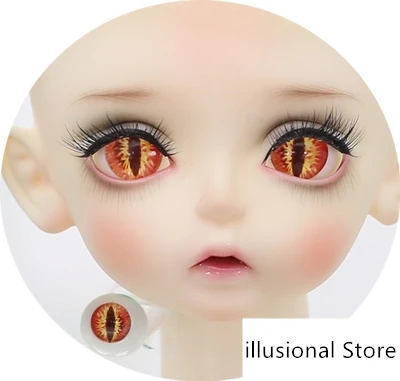 BJD SD кукольный глаз 12mm14mm16mm18mm глаза для кукол BJD куклы игрушки sd кошка глазное яблоко - Цвет: 9