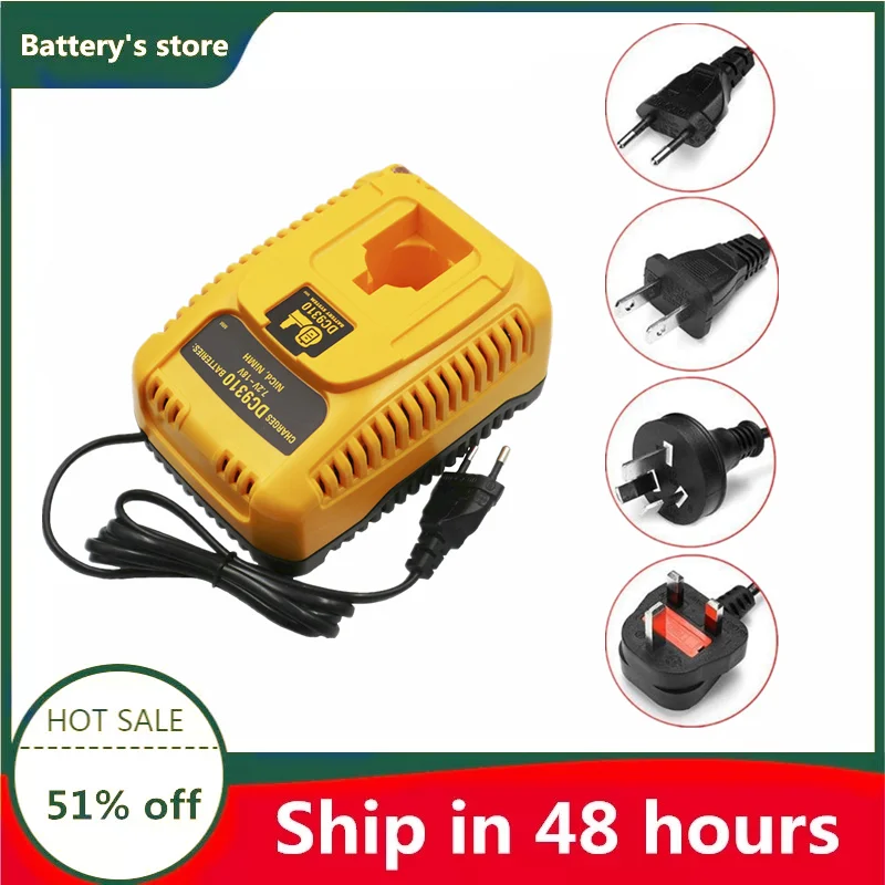 Cargador de batería para taladro eléctrico, accesorio para herramienta de taladro Dewalt DC9310 7,2 V 20V NI MH NI CD para DW9116 DE9130 DE9310|Cargadores| -