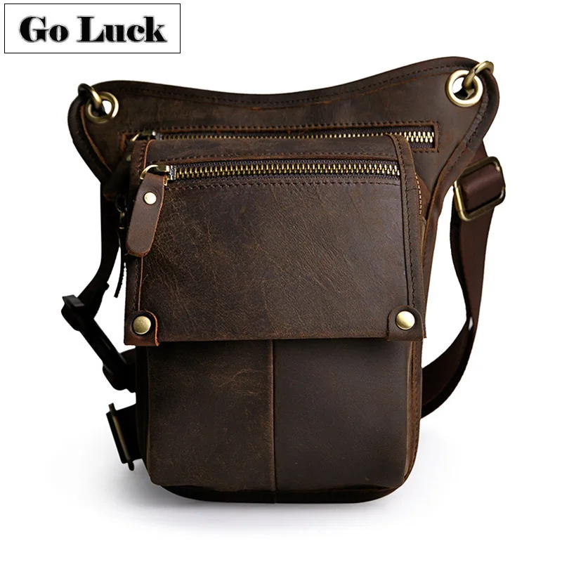GO-LCUK, брендовая мужская сумка из натуральной кожи, на талию, на ногу, на бедро, сумка-мессенджер, на плечо, для сотового телефона, Наборы инструментов, сумки для камеры