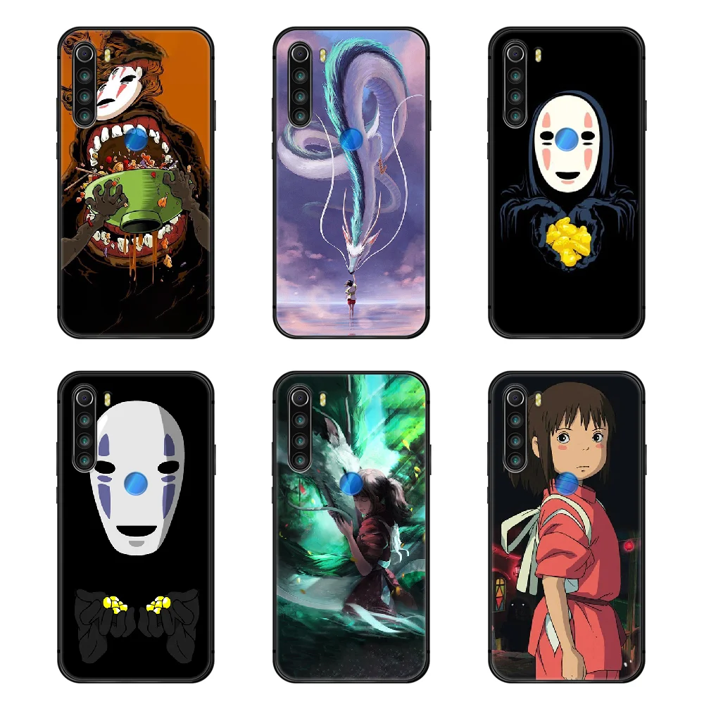 Чехол для телефона Miyazaki Hayao защитный чехол XIAOMI Redmi 7a 8a S2 K20 NOTE 5 5a 6 7 8 8t 9 9s pro max черный