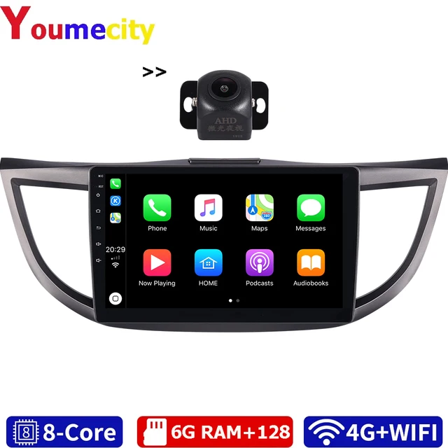 $285 6G RAM/Eight Core/Android 10.0 Car Multimedia Player DVD Gps For Honda CRV 2012 2013 2014 2015 With DSP Carplay IPS Radio BT