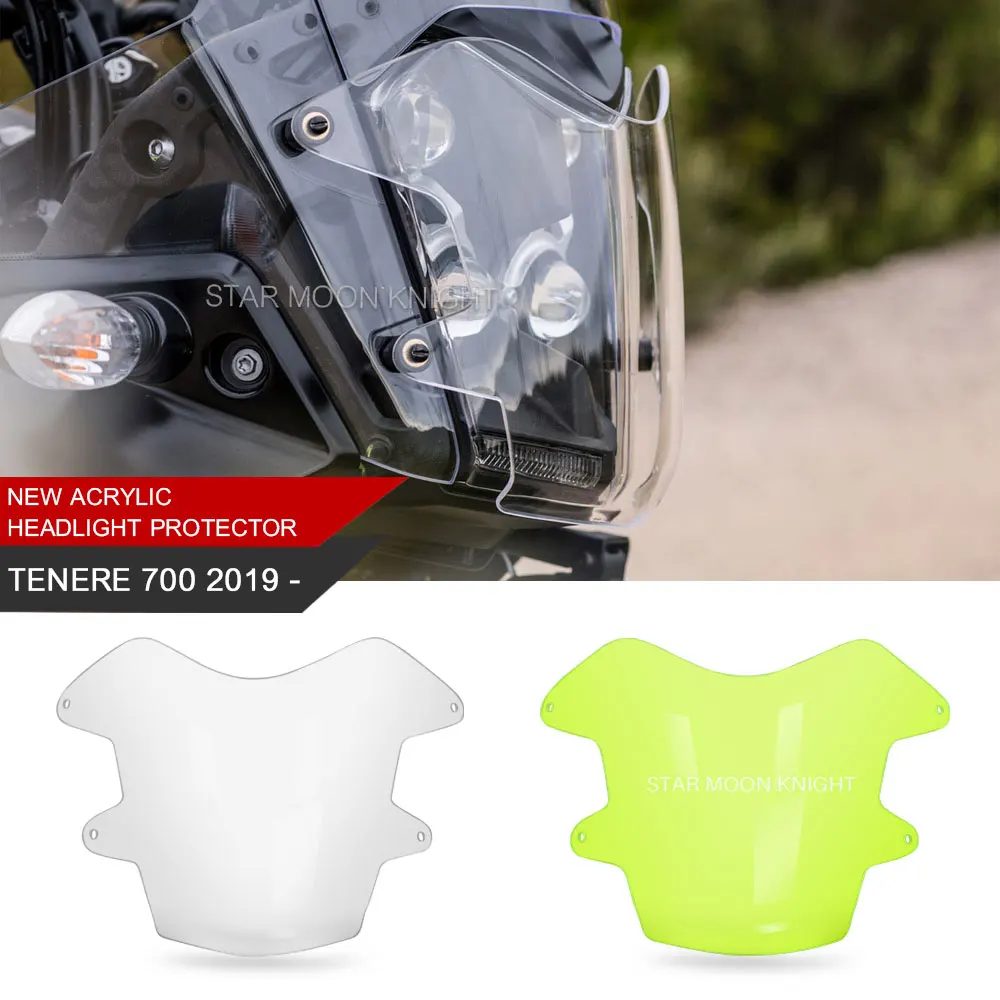 Motorcycle Acrylic Headlight Protector Guard For Yamaha Tenere 700 TENERE700 T700 T7 XT700 Z