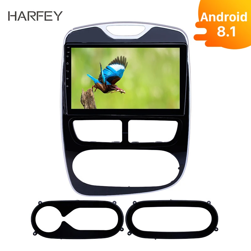 

Harfey Car 2Din Android8.1 Auto Radio 10.1" Audio for Renault Clio Digital/Analog 2012-2015 2016 Gps Navi Bluetooth Support OBD2
