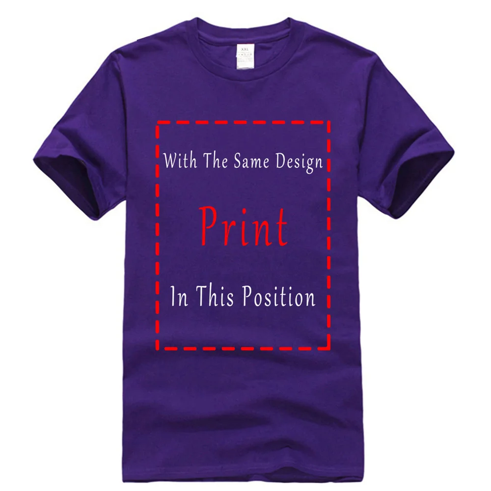 Грудь Оптическая иллюзия забавная футболка, Премиум хлопок женская футболка высокого качества Повседневная футболка с принтом - Цвет: Фиолетовый