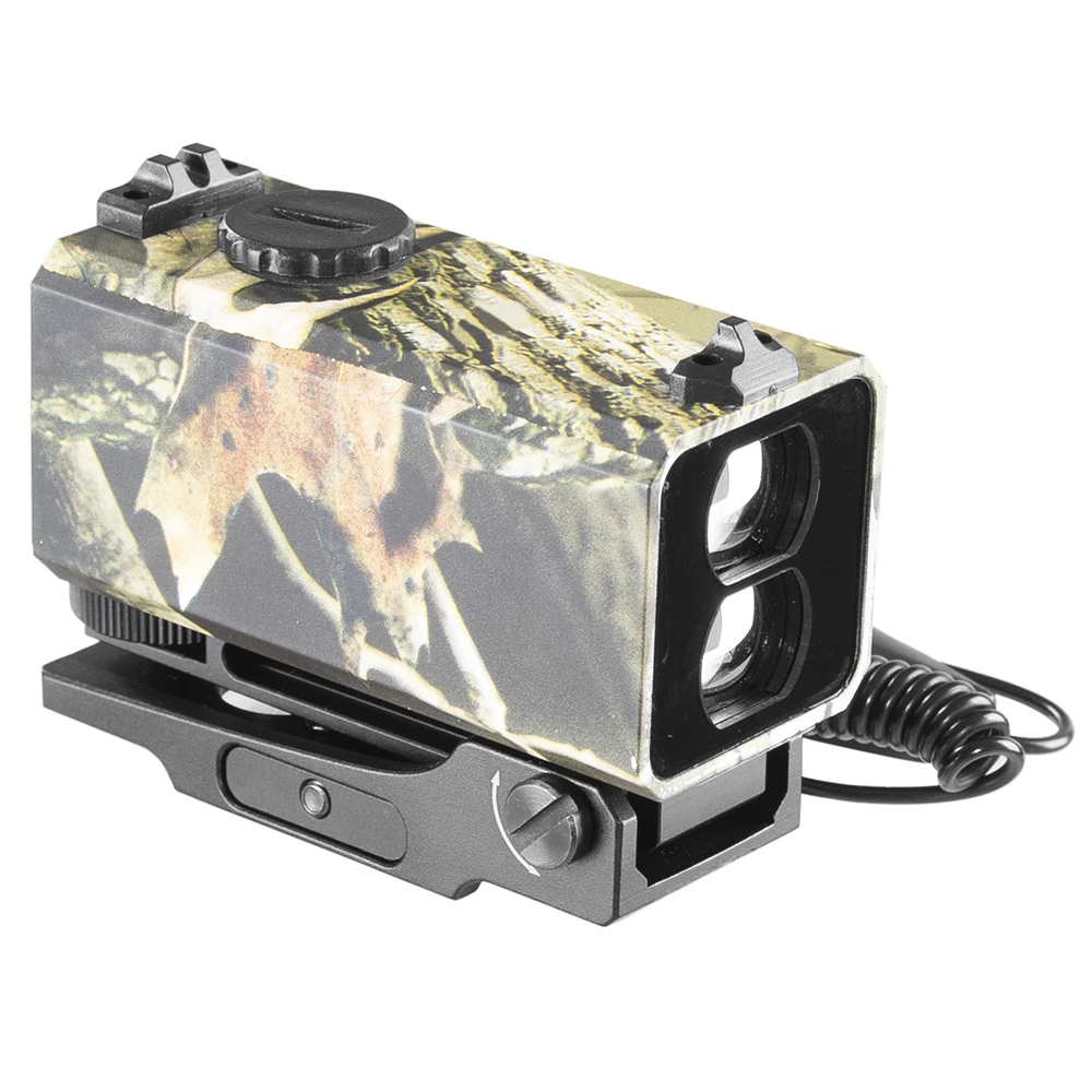 Mini Laser Infrared Rifle Scope Rangefinder for Hunting Shooting Distance Angle Speed Camouflage Tactical Mounted Measurer