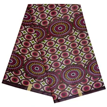 Африканская кружевная ткань 6Yards \ Набор для вечерние платье в нигерийском стиле настоящий голландский воск Анкара Африканский Воск принты ткань