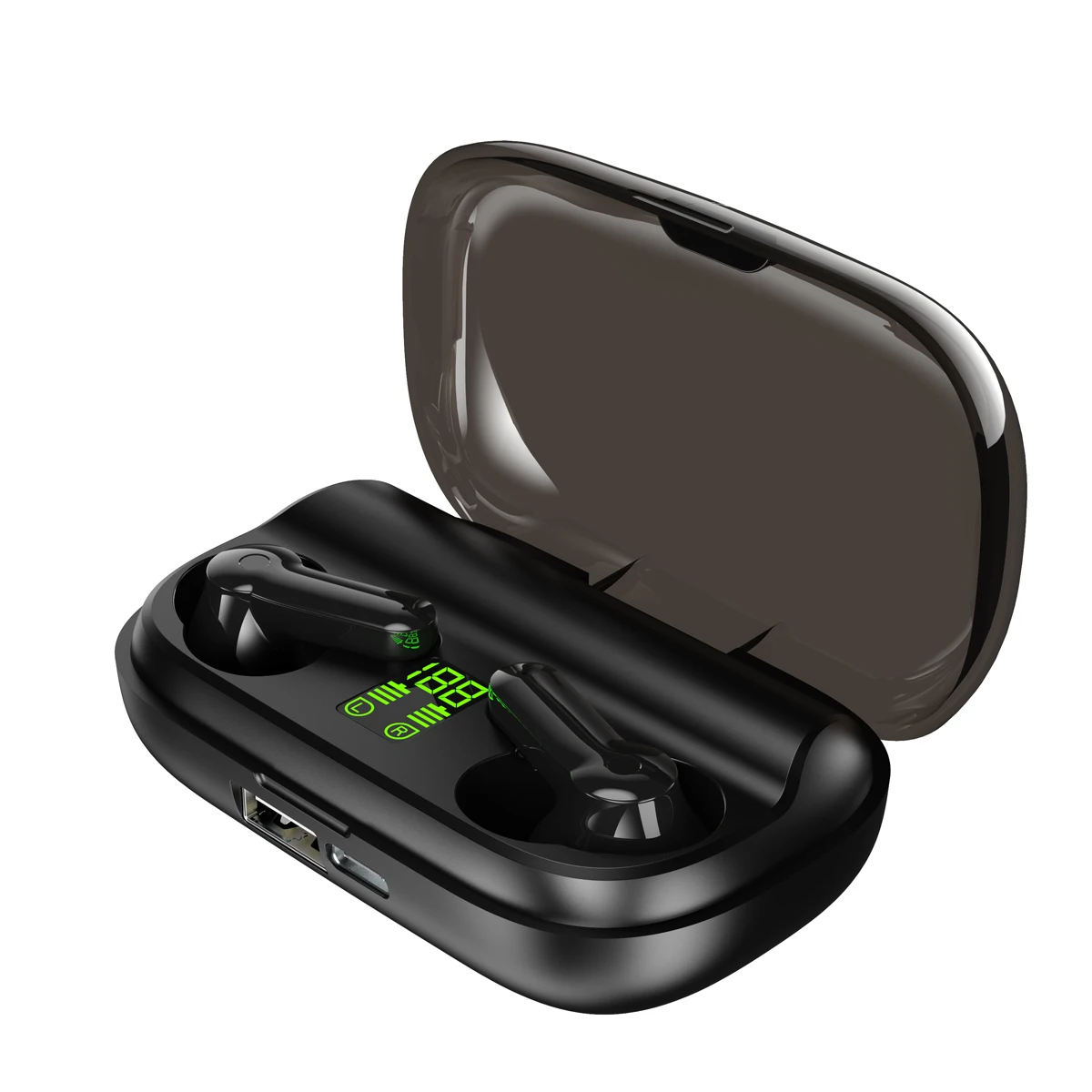 TWS Bluetooth Wireless Earphone In Ear Earbuds Touch Control Headset LED Display Waterproof IPX7 Headphones