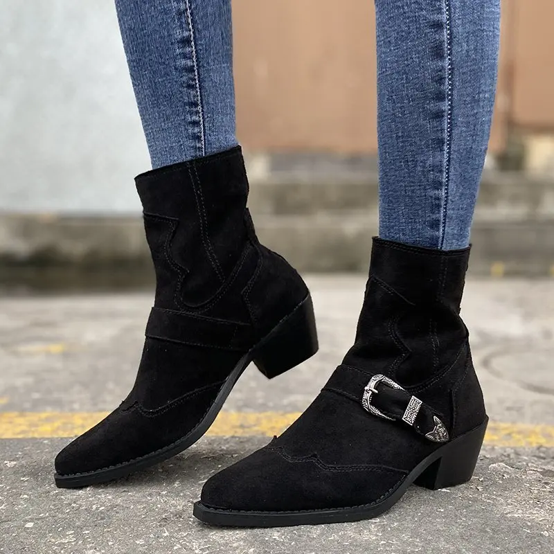 Shoes For Women Non-Slip Casual Winter Boots For Retro Furry Women's Ankle Boots Fashion Style Boots Female Botas Mujer