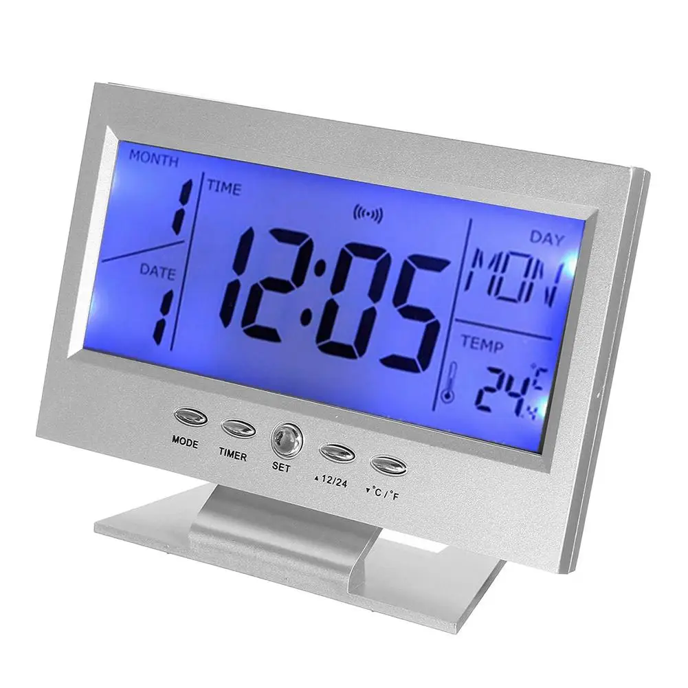 Humidity monitor clock. Temperature humidity clock.