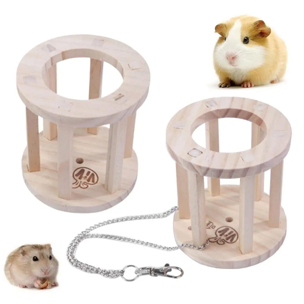 2020 New Pet Rabbit Wooden Hay Manger Cage Hanging Grass Feeder Food Storage Rack Holder Supplies Ball | Дом и сад