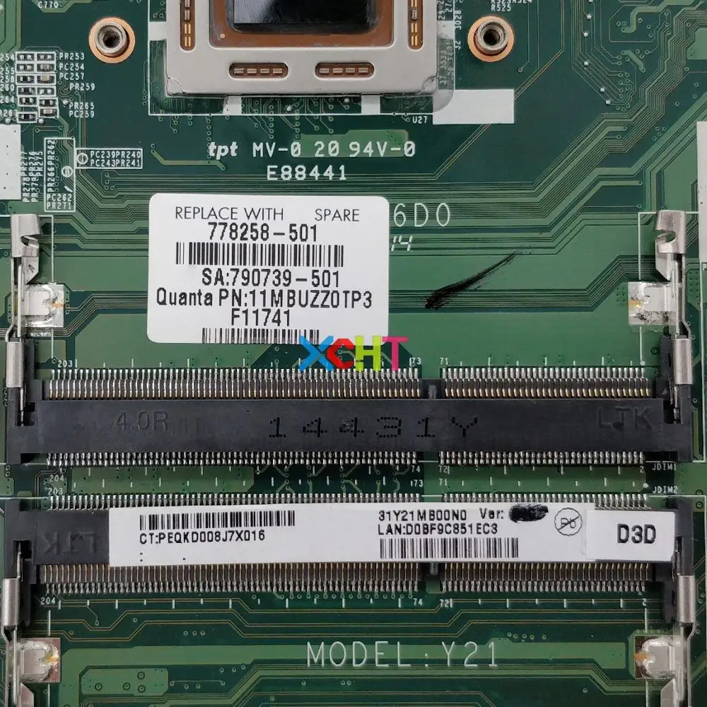XCHT для hp Pavilion 15 15-P Series 778258-501 778258-601 778258-001 DAY21AMB6D0 A10-7300M материнская плата для ноутбука протестирована