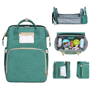 

2020 Multifunctional Baby Diaper Bag Backpack Portable Travel Backpack Baby Bed Nest Waterproof Nappy Stroller Bag for Outdoors