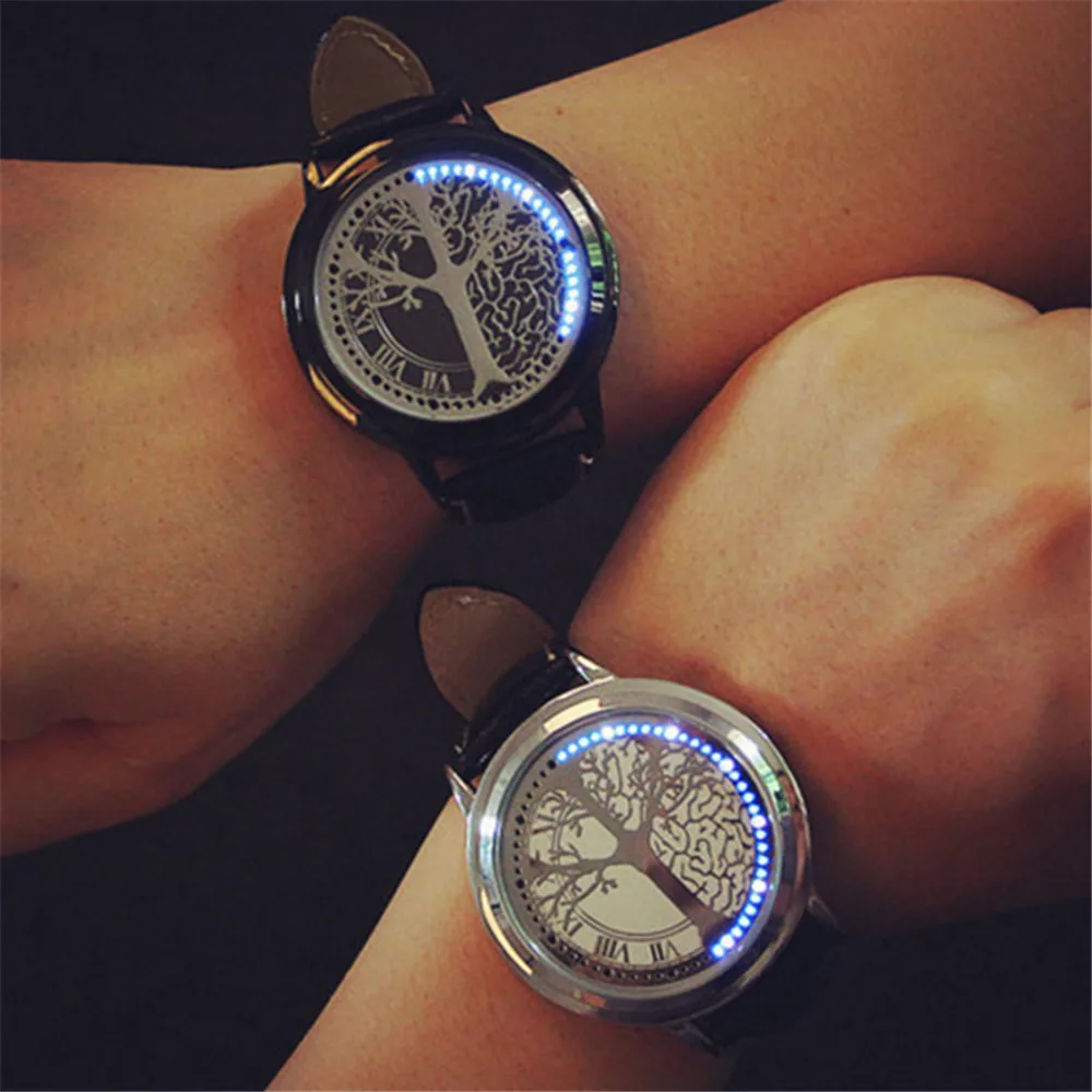 

Simple Sport Watches Digital Wristwatches Leather Waterproof LED Watch Men Women Couple Watch Smart Electronics Casual Watches