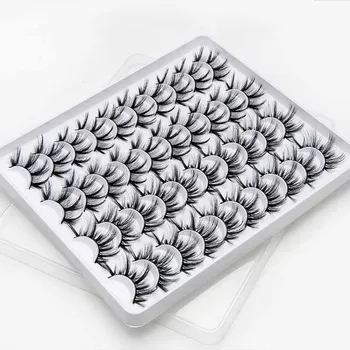 

3D Mink Hair False Eyelashes Fluffy Wispy Thick Lashes Handmade Soft Eye Makeup Extension Tools 3d Mink Lashes Wholesale