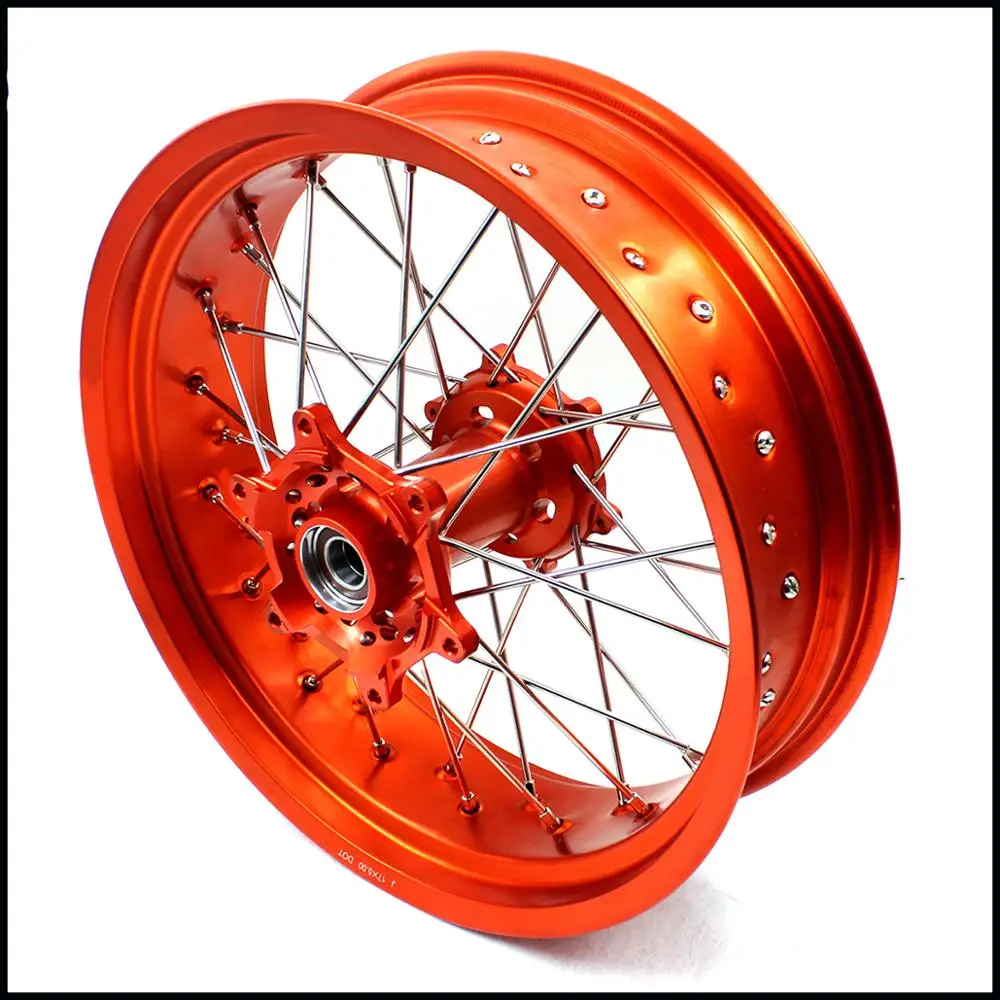 3 5/5 0 Supermoto спицевые колеса Supermotard комплект ободов для KTM SX SXF XC XCW EXC EXCF 125 150 200 250 300 350