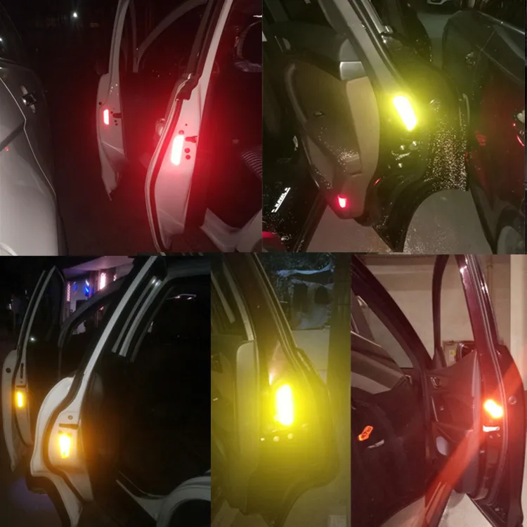 4 шт. Автомобильная предупреждающая Светоотражающая открытая наклейка для Skoda Octavia 2 A7 A5 A4 Vrs Fabia 2 1 Rapid Yeti Superb 3 Felicia Citigo RS