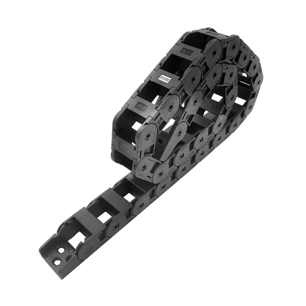 JFLO 1 Meter 18 Series Drag Chain Cable Wire Carrier Towline CNC Router Machine Tools Bridge Type Exterior Opening