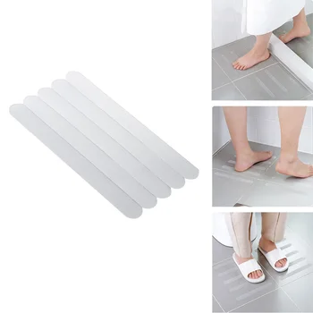 

5pcs Creative Anti-Slip Strips Shower Stickers Transparent Non Slip Strips For Bathtubs Showers Floors Bathroom Accessories