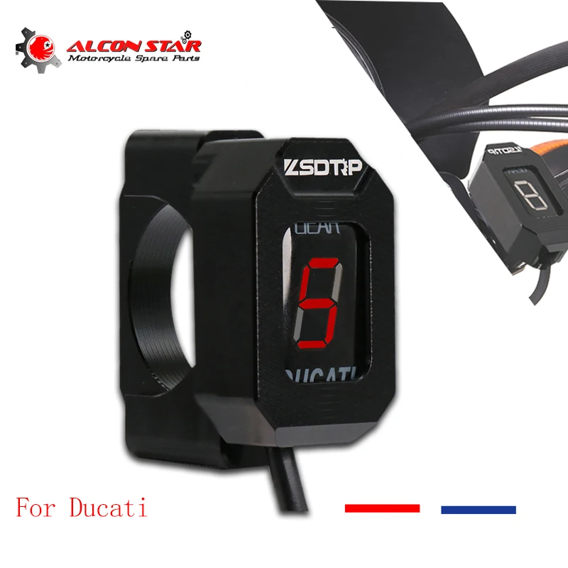 Alconstar- Speed Gear дисплей Indicator1-6 уровня для Ducati cafe racer Monster 696 796 Scrambler 400 Ecu Plug Mount с