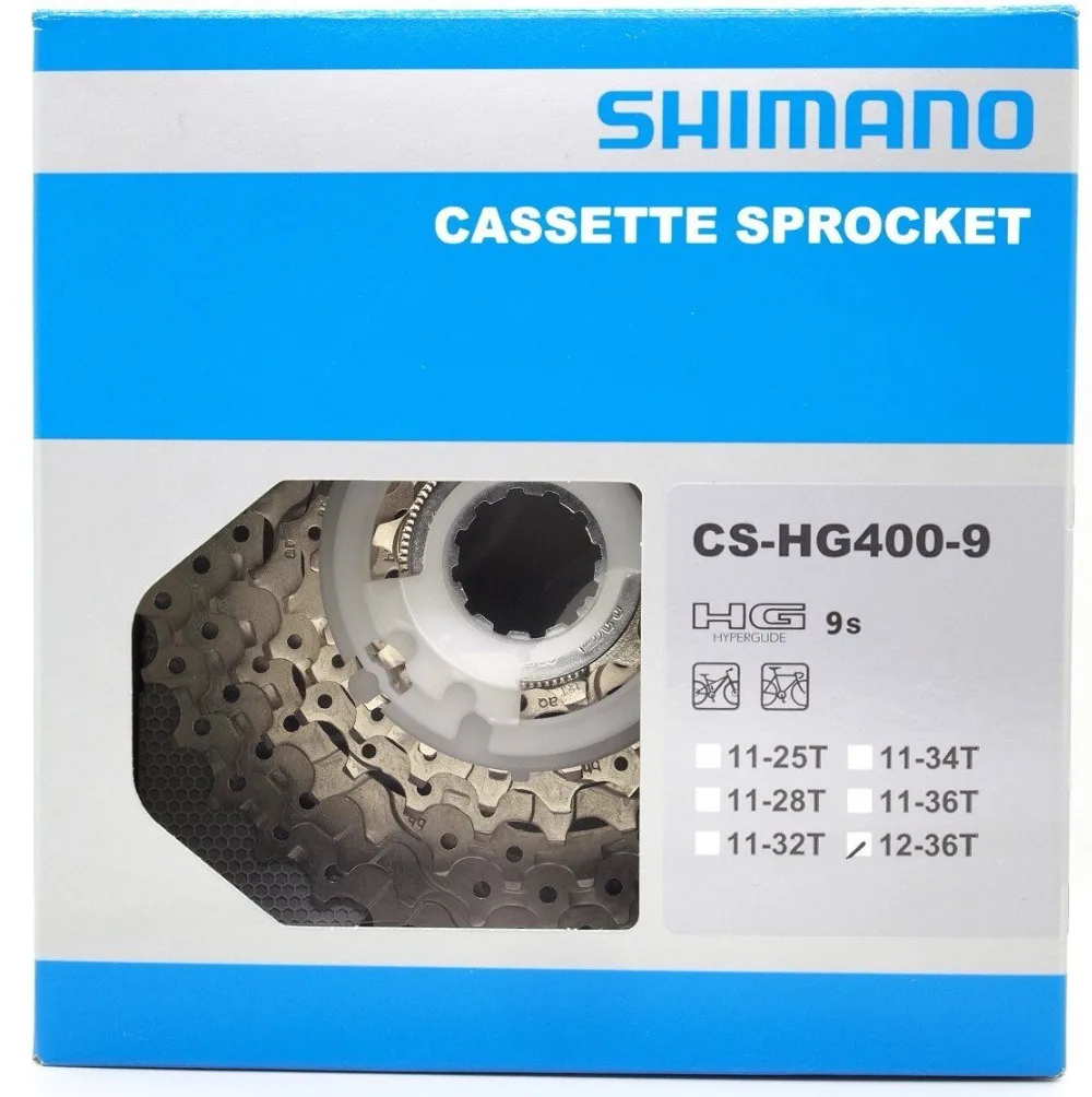 Оригинальный велосипед Shimano Alivio CS-HG400-9 9-скоростная велосипедная кассета freewheel |