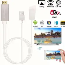 5G 1080P беспроводной HDMI Android tv stick Miracast Airplay приемник Wifi дисплей ключ зеркальный экран медиа стример для iOS ПК