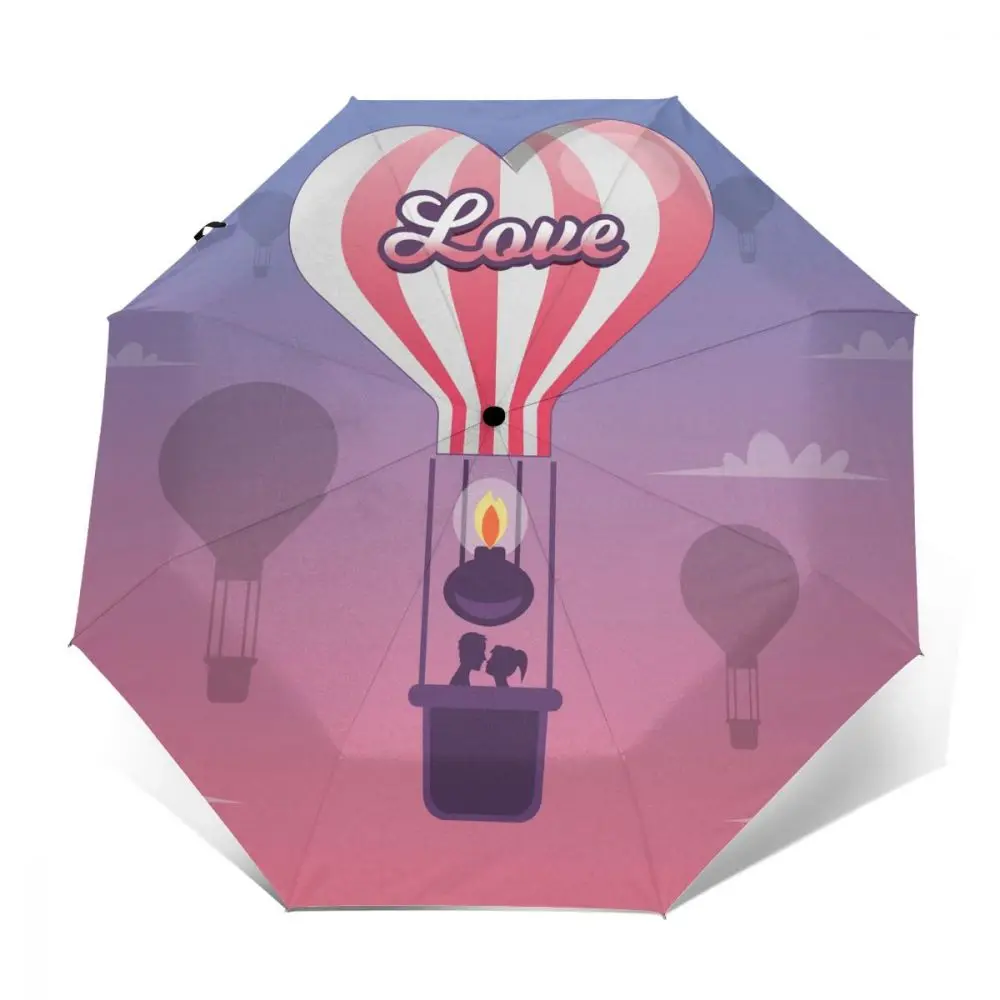 Balloon With Heart Shape Windproof Automatic Folding Inverted Umbrella Portable Paraguas for Man Woman | Дом и сад