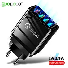 3.1A быстрое зарядное устройство QC3.0 48 Вт/18 Вт USB мощность дома стены быстрой зарядки адаптер для iPhone 11X8 6 7 Xiaomi samsung мобильный телефон