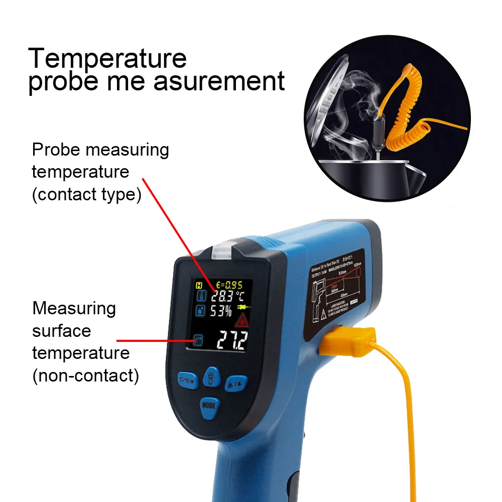 KETOTEK IR Infrared Thermometer Non-Contact Digital