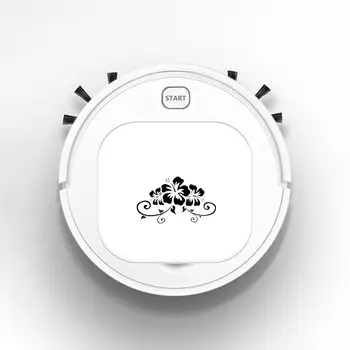 

1800Pa USB Smart Robot Rechargeable 3 in 1 Auto Smart Robot Strong Suction Sweeper Vacuum Cleaners Hibiscus Mutually Bloomingr