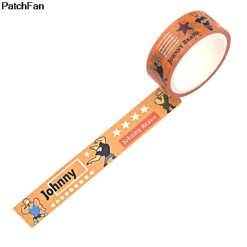 Patchfan, Мультипликация, Джони Браво, сделай сам, скрапбукинг, липкая клейкая бумага Васи, маскирующая лента, печатные узоры, наклейки, наклейки, A2670