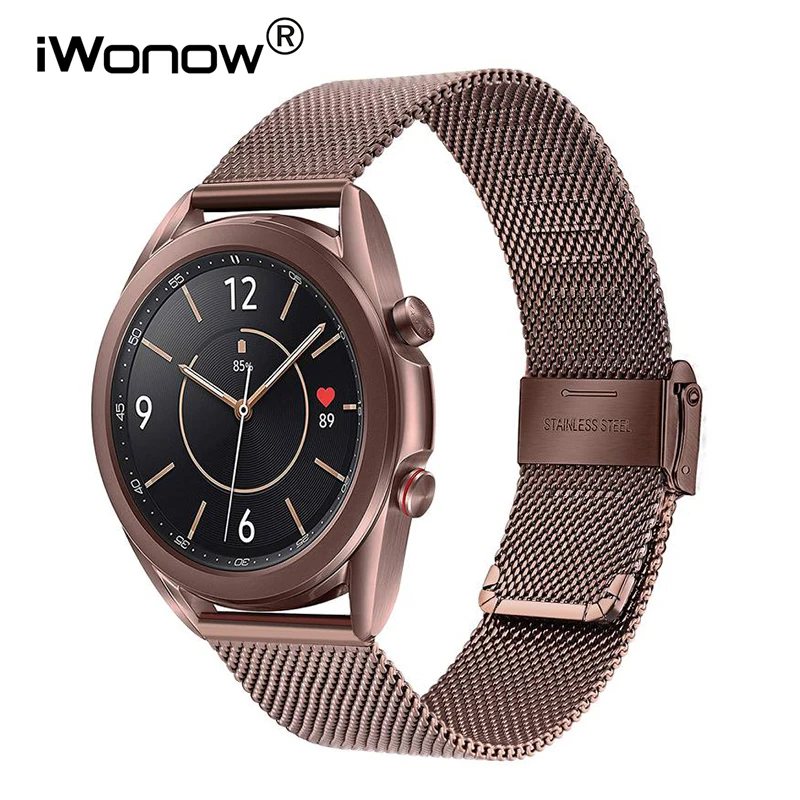 TRUMiRR Horlogeband Voor Amazfit GTS/Bip - Mesh Geweven RVS Band, Quick Release, Verstelbaar