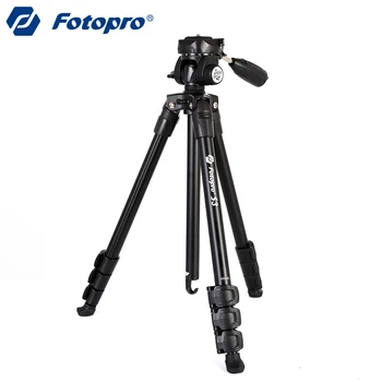 

Fotopro Camera Tripod Aluminum Alloy with 3-Way Swivel Pan Head Carrying Bag for Sony/Canon, Tripod For Phone /Gopro/DSLR /SLR